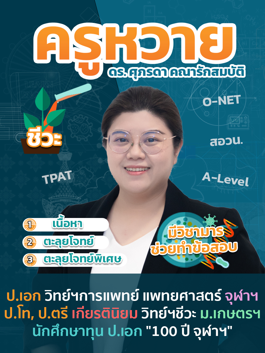 review รีวิว เก่งได้ อะคาเดมี่ - ครูหวาย แนะนำคอร์ส ชีววิทยา ม.ปลาย